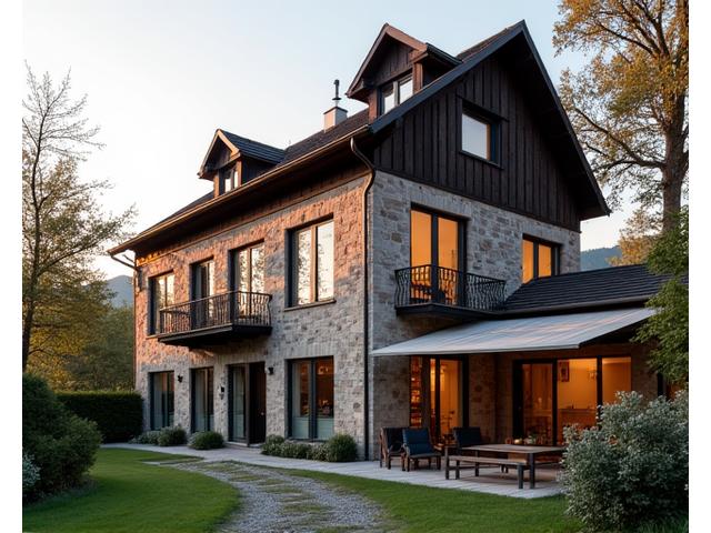 Umbau eines alten Bauernhofs zu stilvollen, modernen Apartments